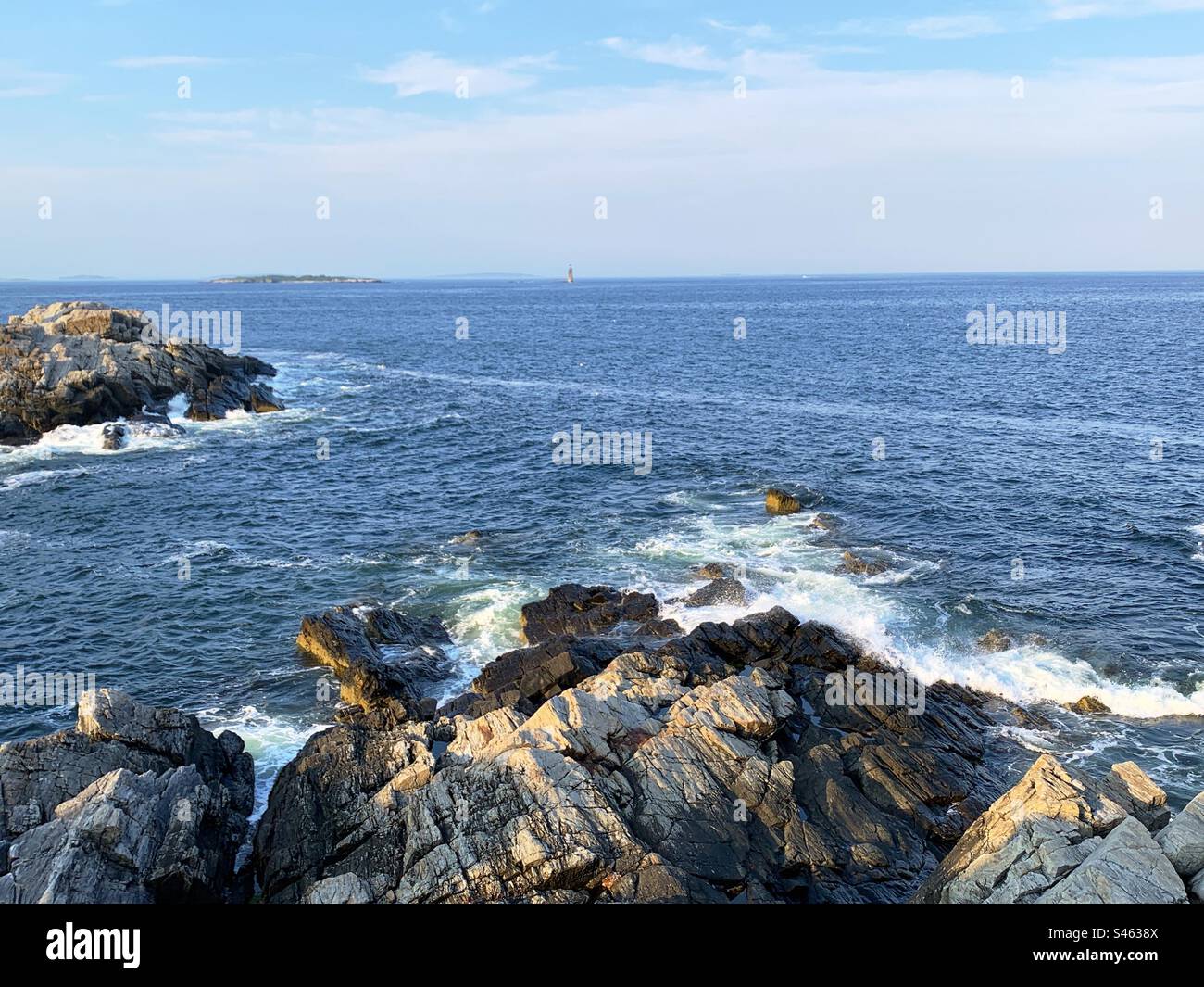 Côte rocheuse du Maine, Cap Elizabeth Banque D'Images