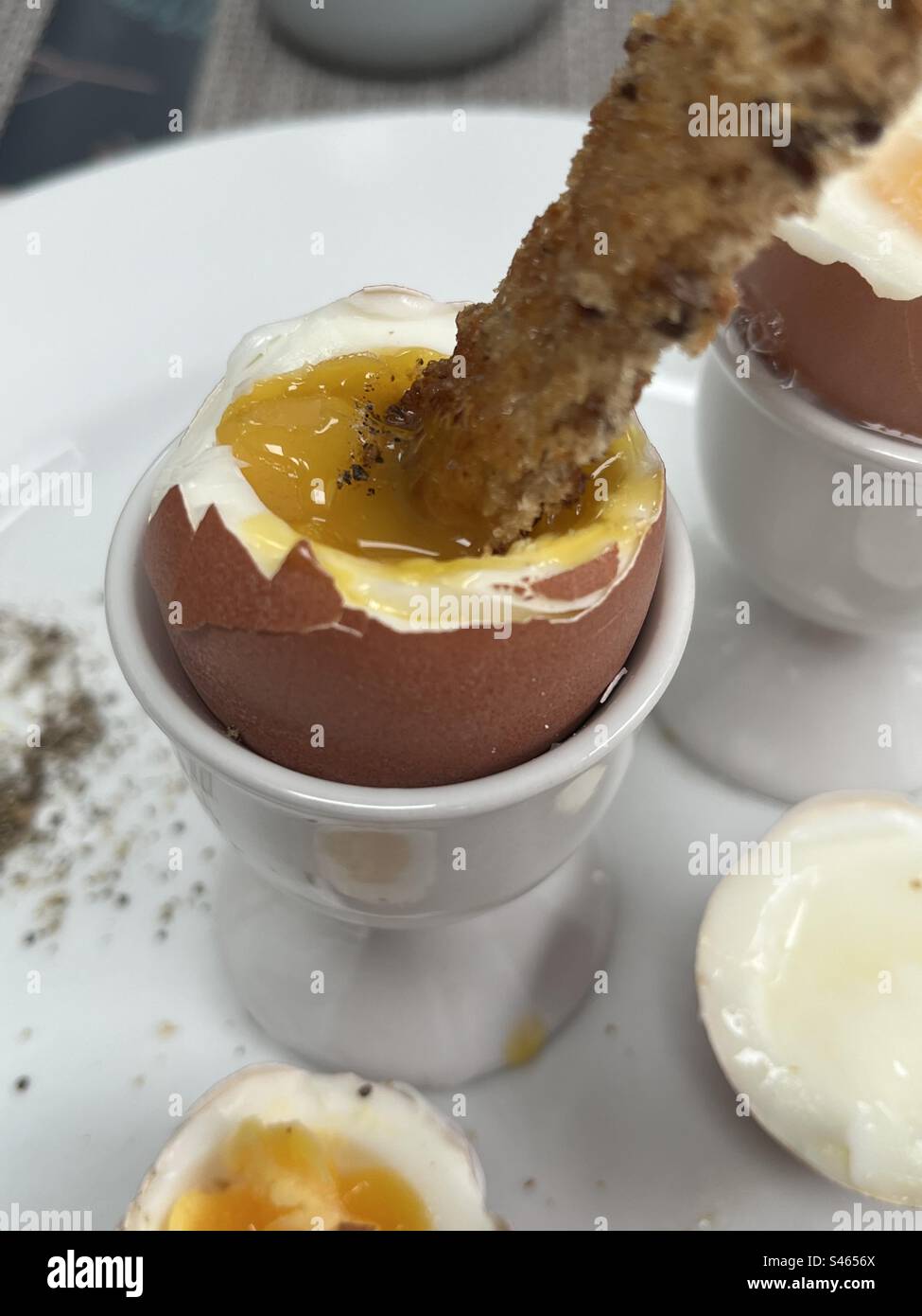 Dippy egg Banque D'Images