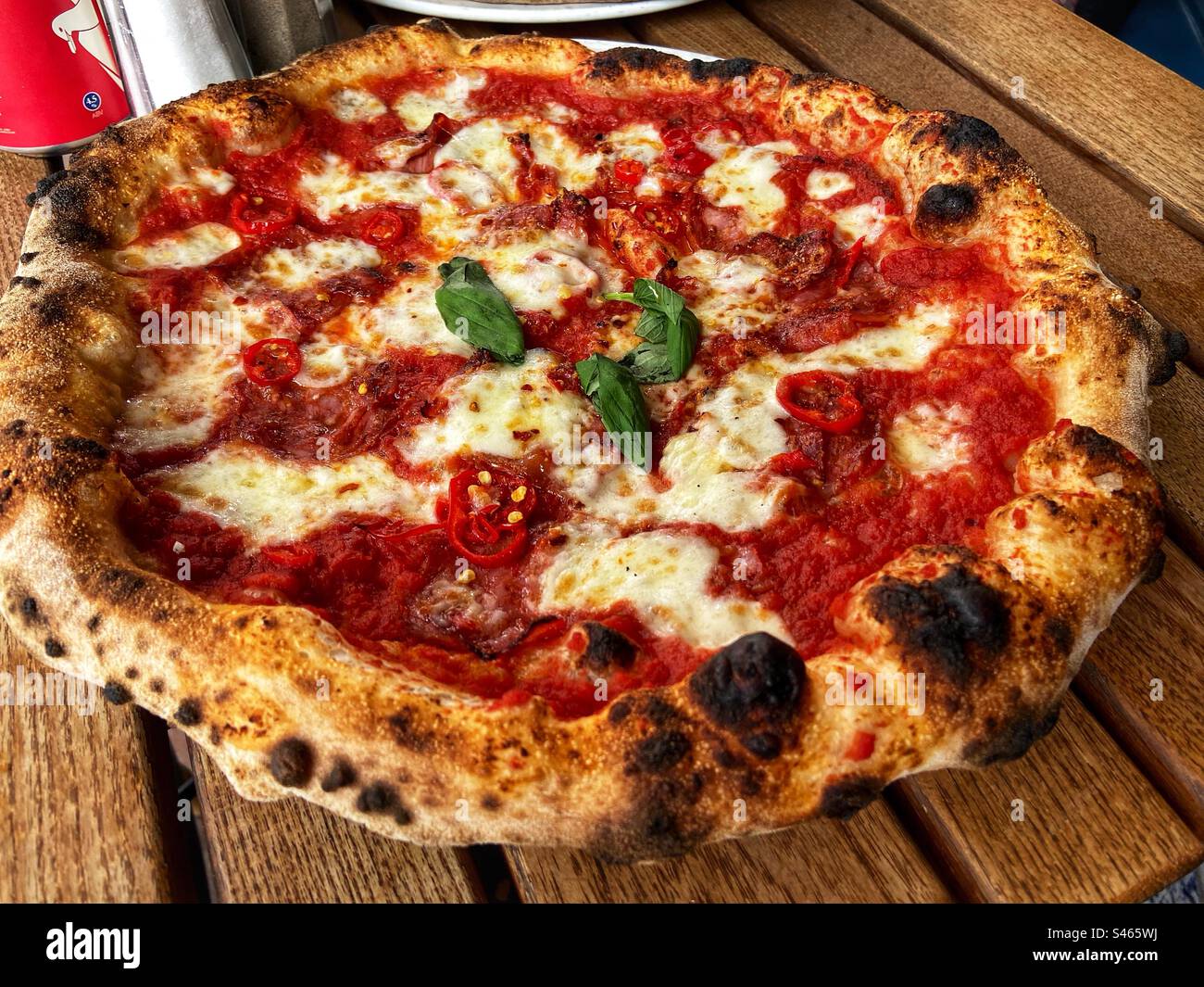 Pizza, déjeuner, Fatto A Mano, Brighton Banque D'Images