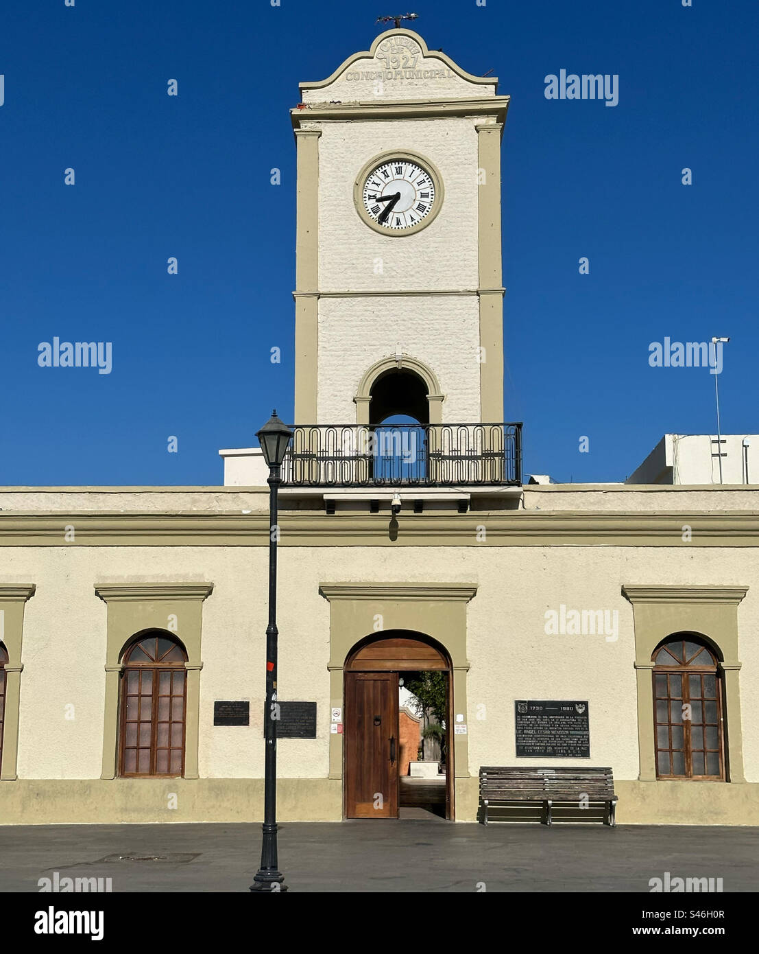 Palacio Municipal (Hôtel de ville), San Jose del Cabo, Los Cabos, Baja California sur, Mexique - Image de stock capturée avec un smartphone