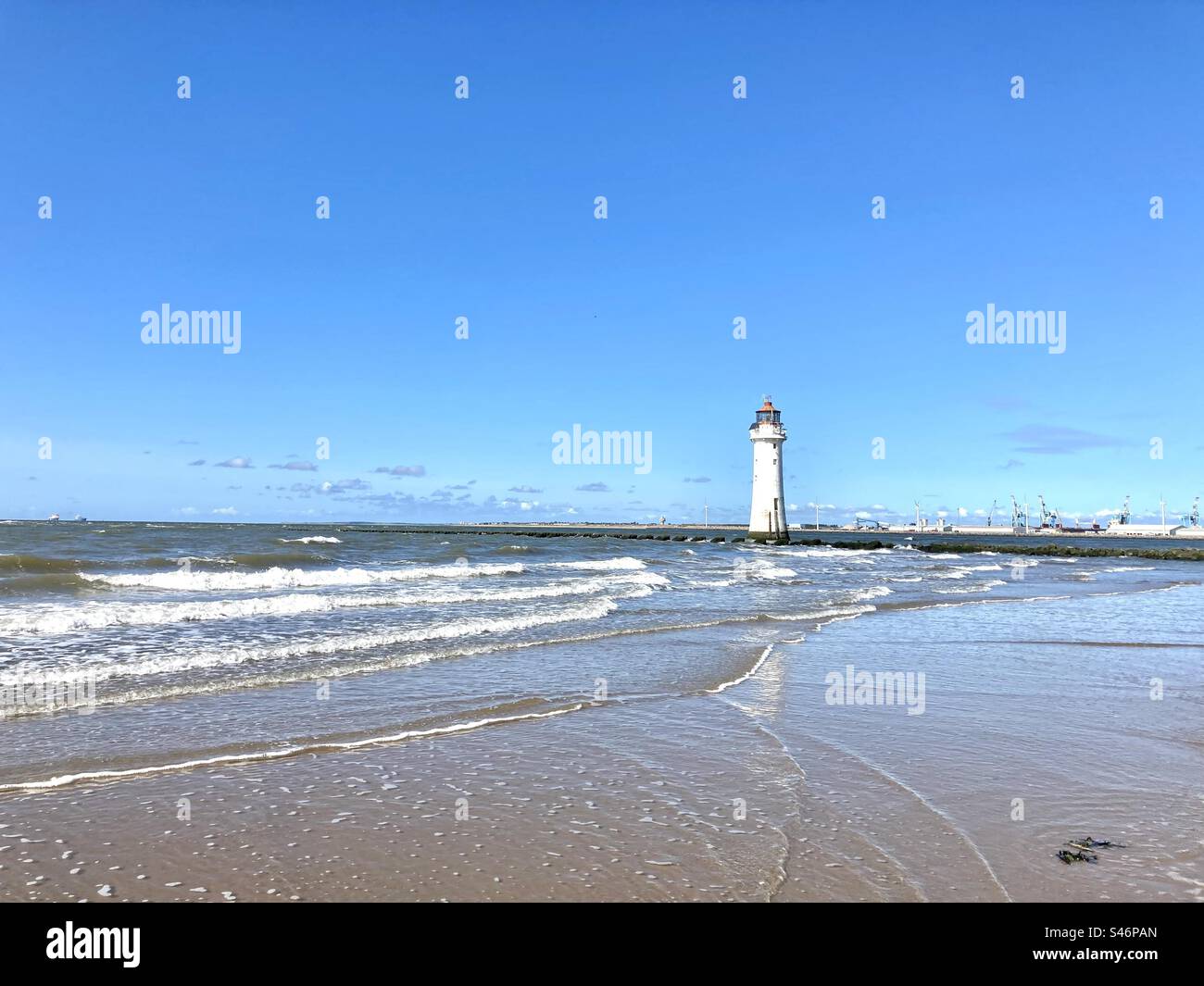 Nouveau phare de Brighton - Image de stock capturée avec un smartphone