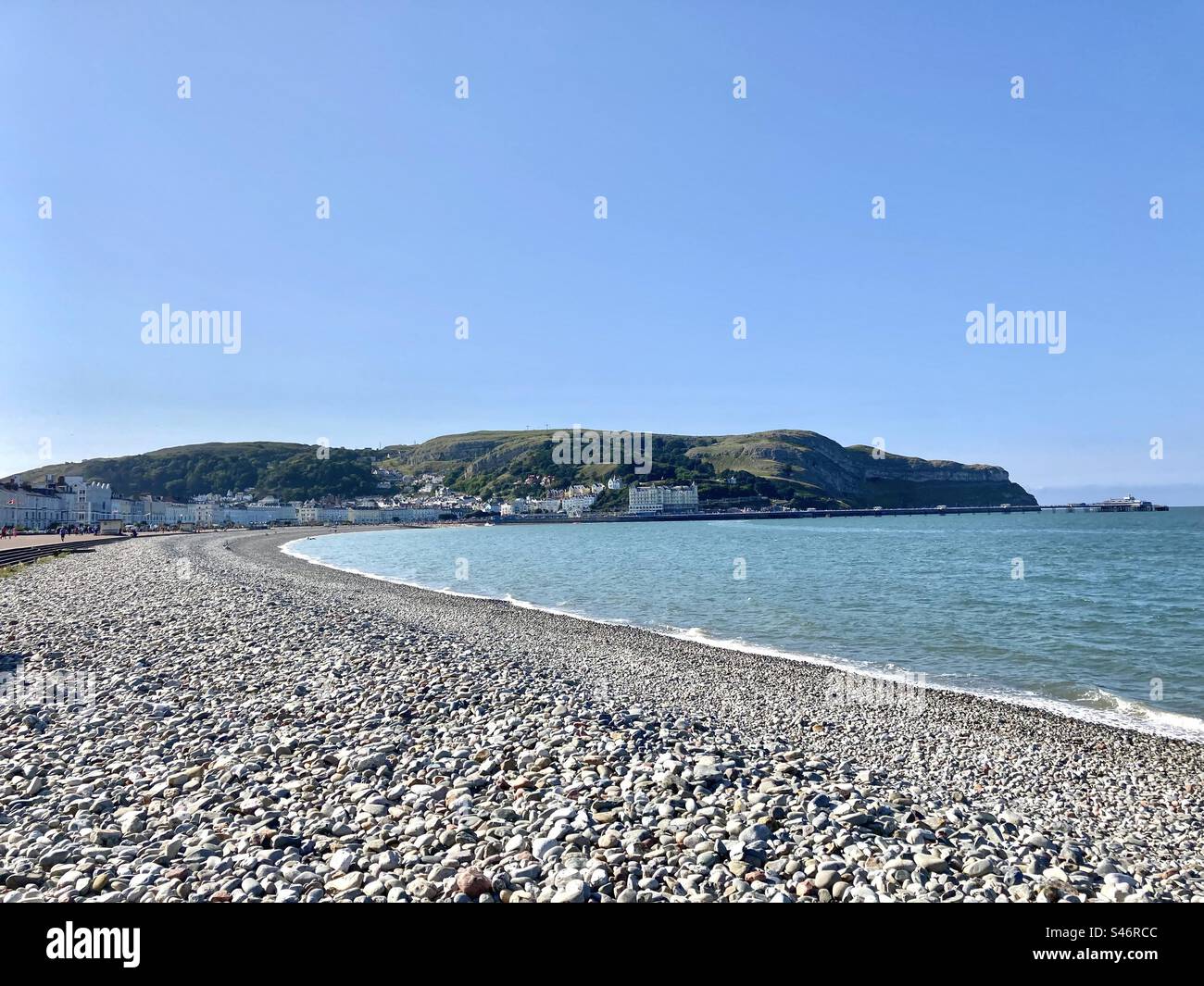 Plage de Llandudno - Image de stock capturée avec un smartphone