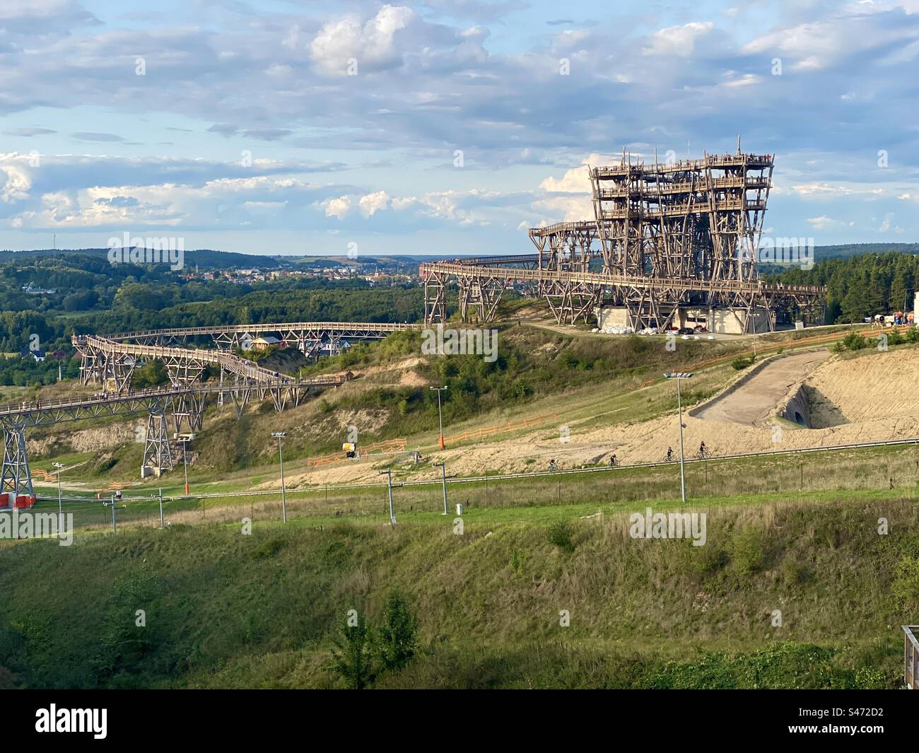 Tour d'observation de Kurzętnik en Pologne Banque D'Images