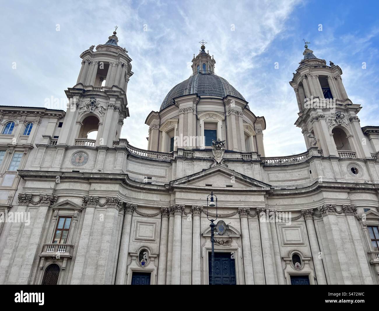 Église Sant'Agnese in Agone à Rome - Image de stock capturée avec un smartphone