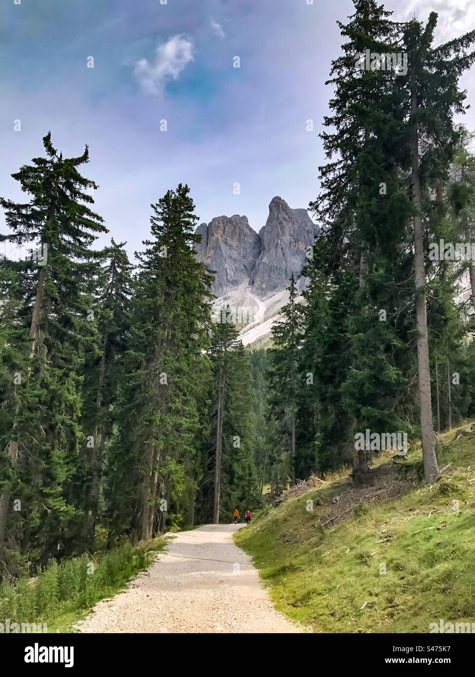 Adolf Munkel Trail italie dolomités nature étonnante avec des montagnes pittoresques en arrière-plan Banque D'Images