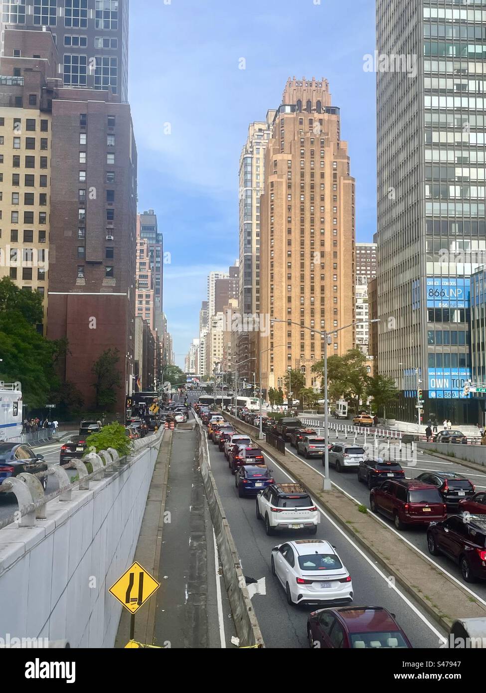 Le trafic de la ville de New York Banque D'Images