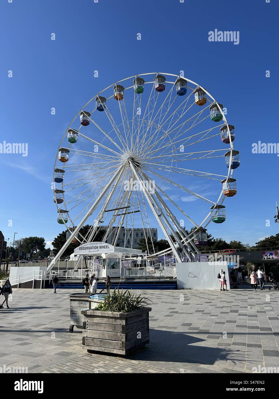 Roue d'observation de Bournemouth. Grande roue par Bournemouth Pier, Angleterre, Banque D'Images