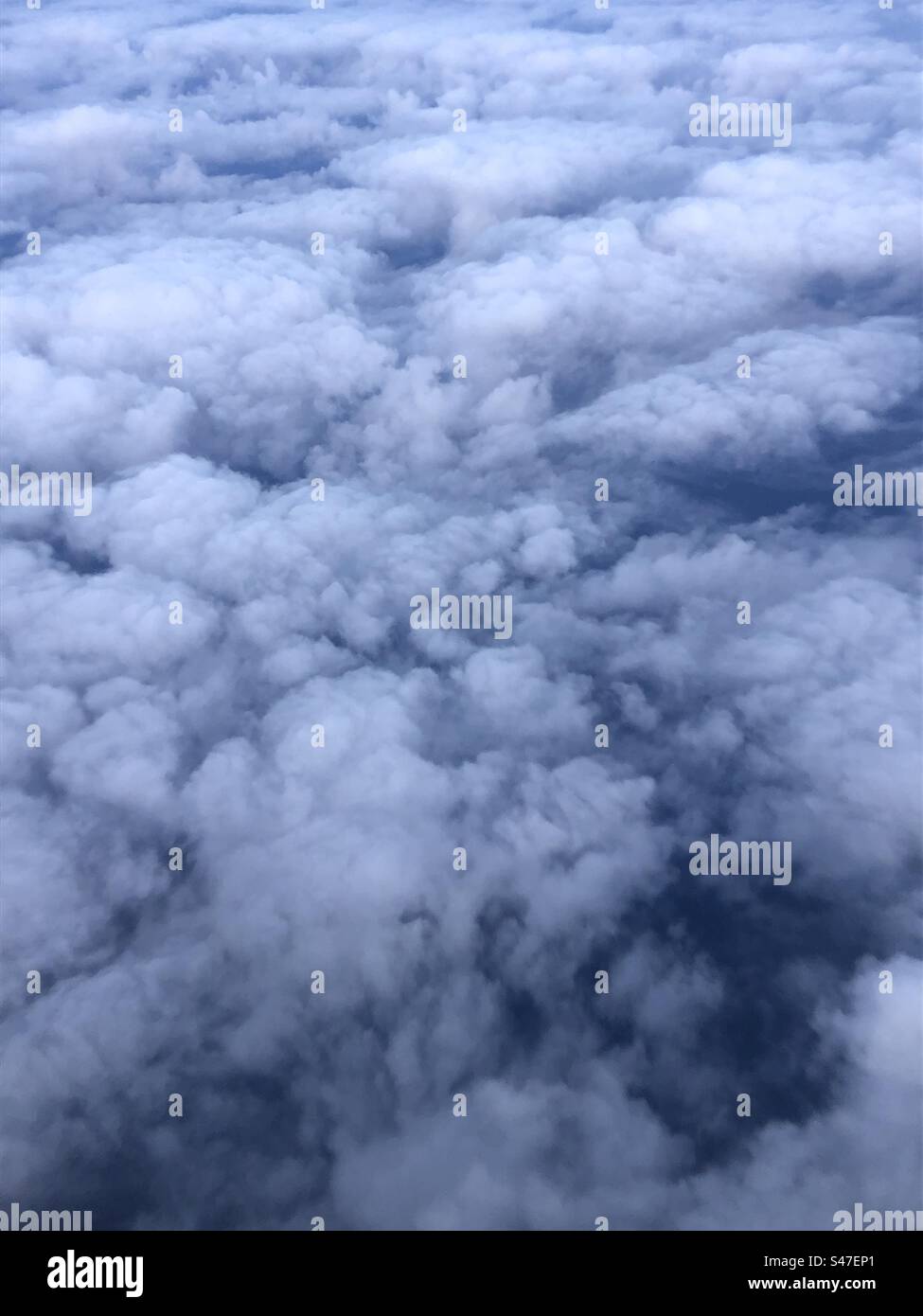 Nuages photographiés depuis un avion Banque D'Images