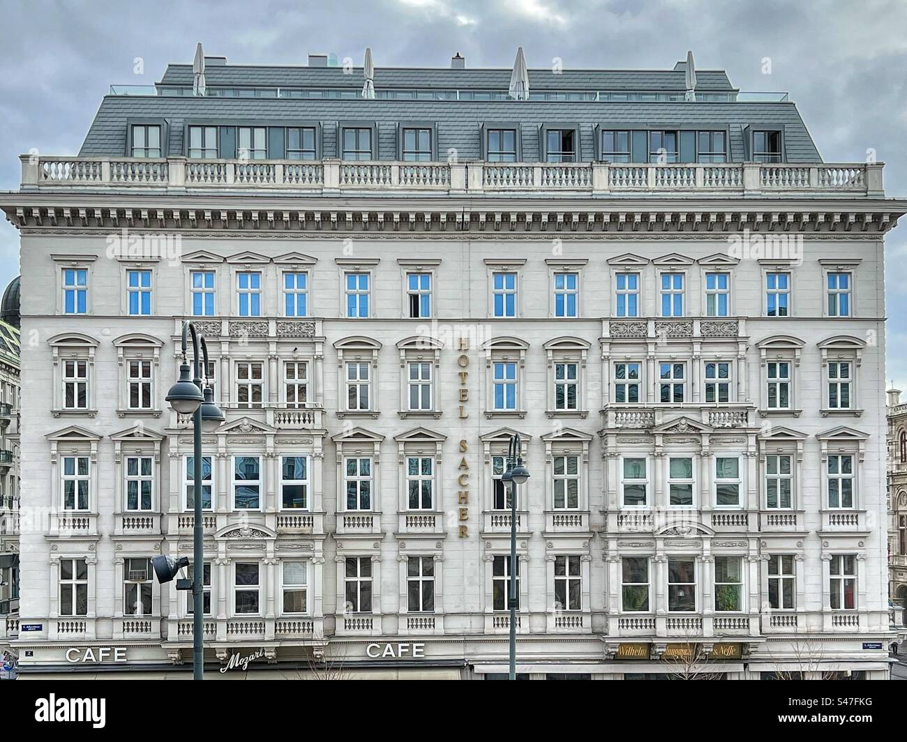 L'hôtel Sacher, à Vienne, Autriche Banque D'Images