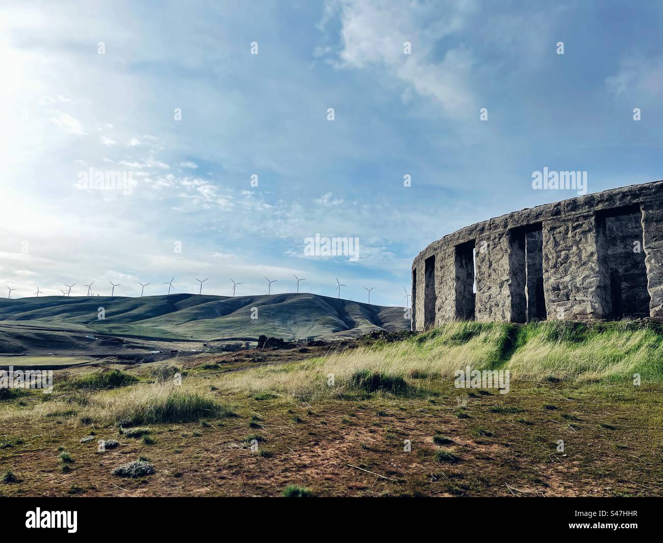 Stonehenge Memorial à Maryhill, WA - Image de stock capturée avec un smartphone