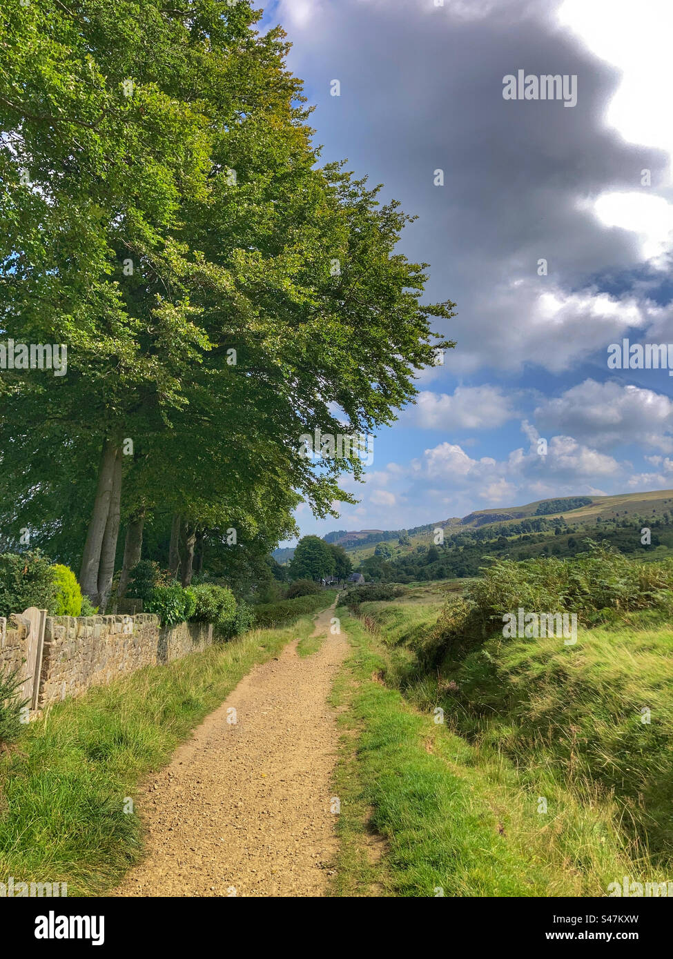 Sentier pédestre dans Ilkley West Yorkshire Banque D'Images