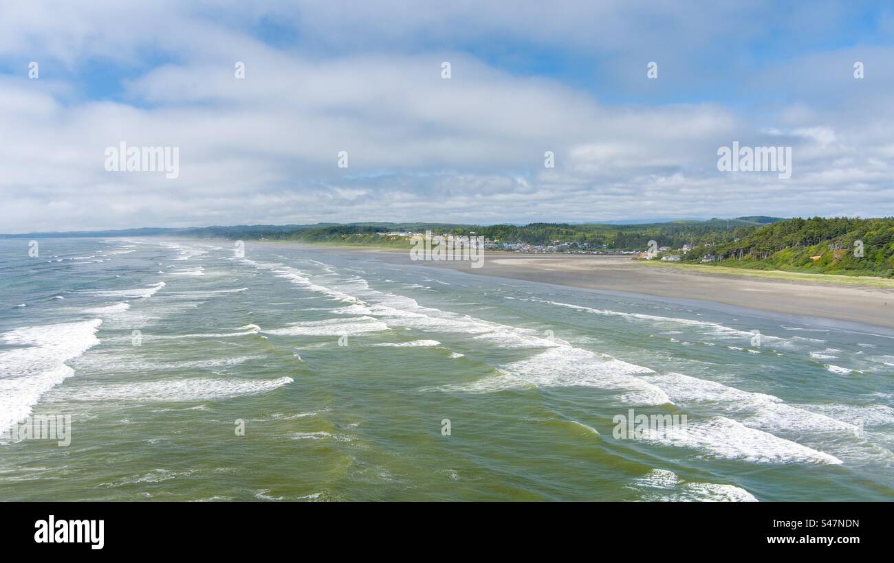 Côte Pacifique de l'État de Washington en juin - Image de stock capturée avec un smartphone