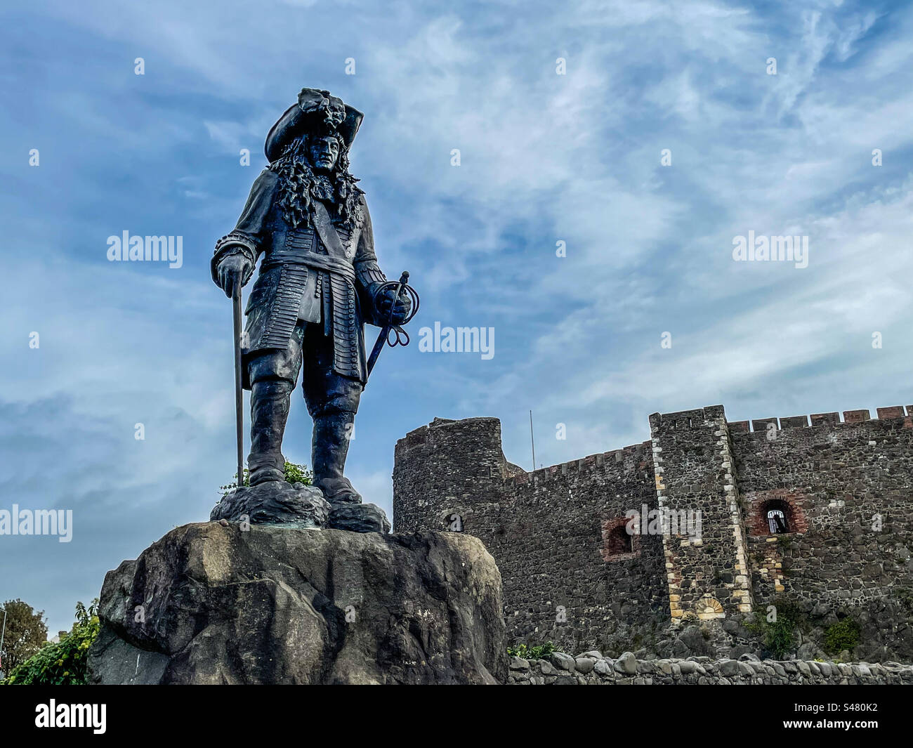 Château de Carrickfergus, Irlande du Nord Banque D'Images