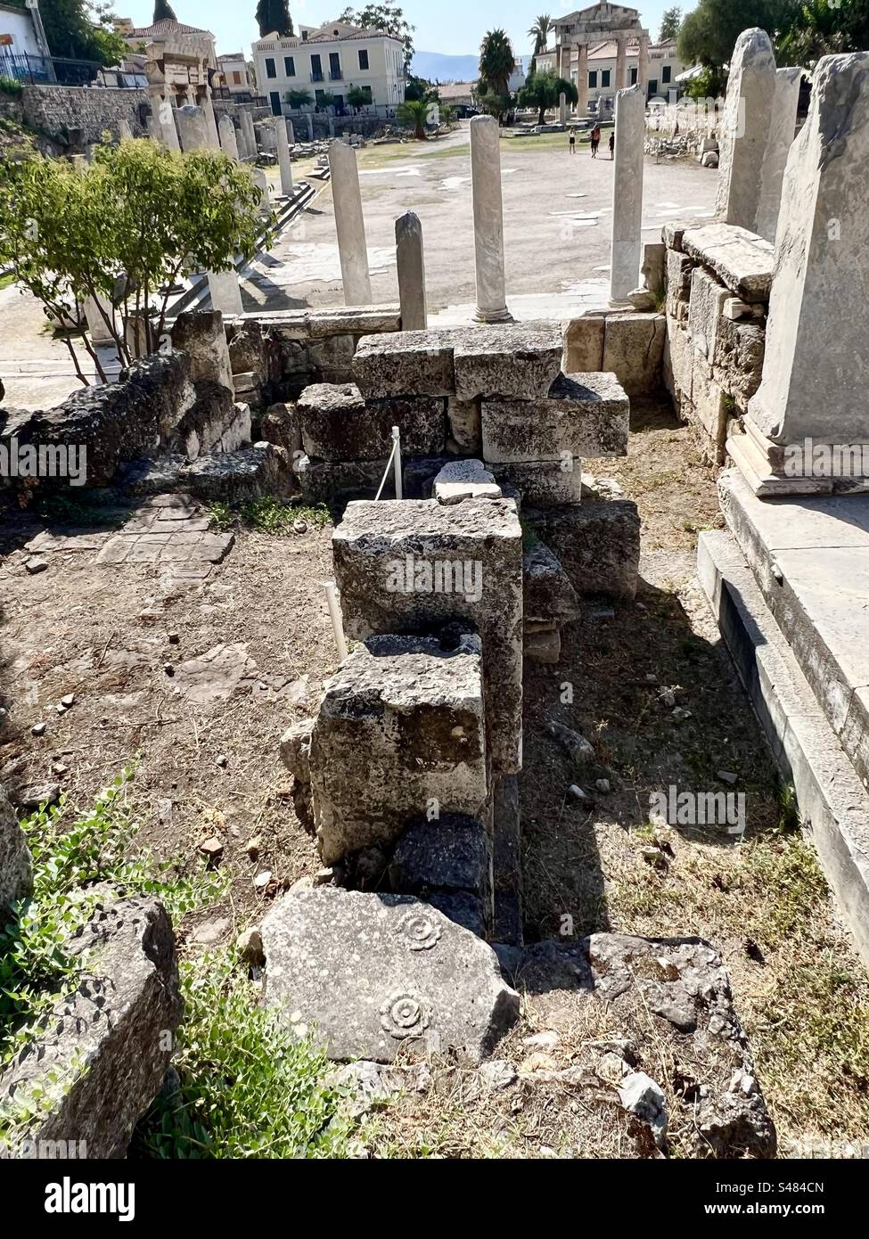 Agora romaine, Athènes, Grèce - Image de stock capturée avec un smartphone