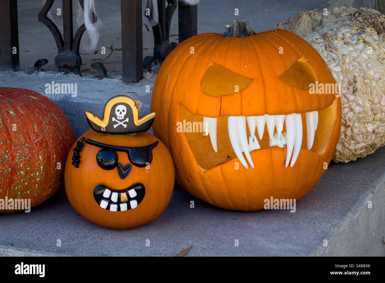 Halloween Jack-O-lanternes Banque D'Images