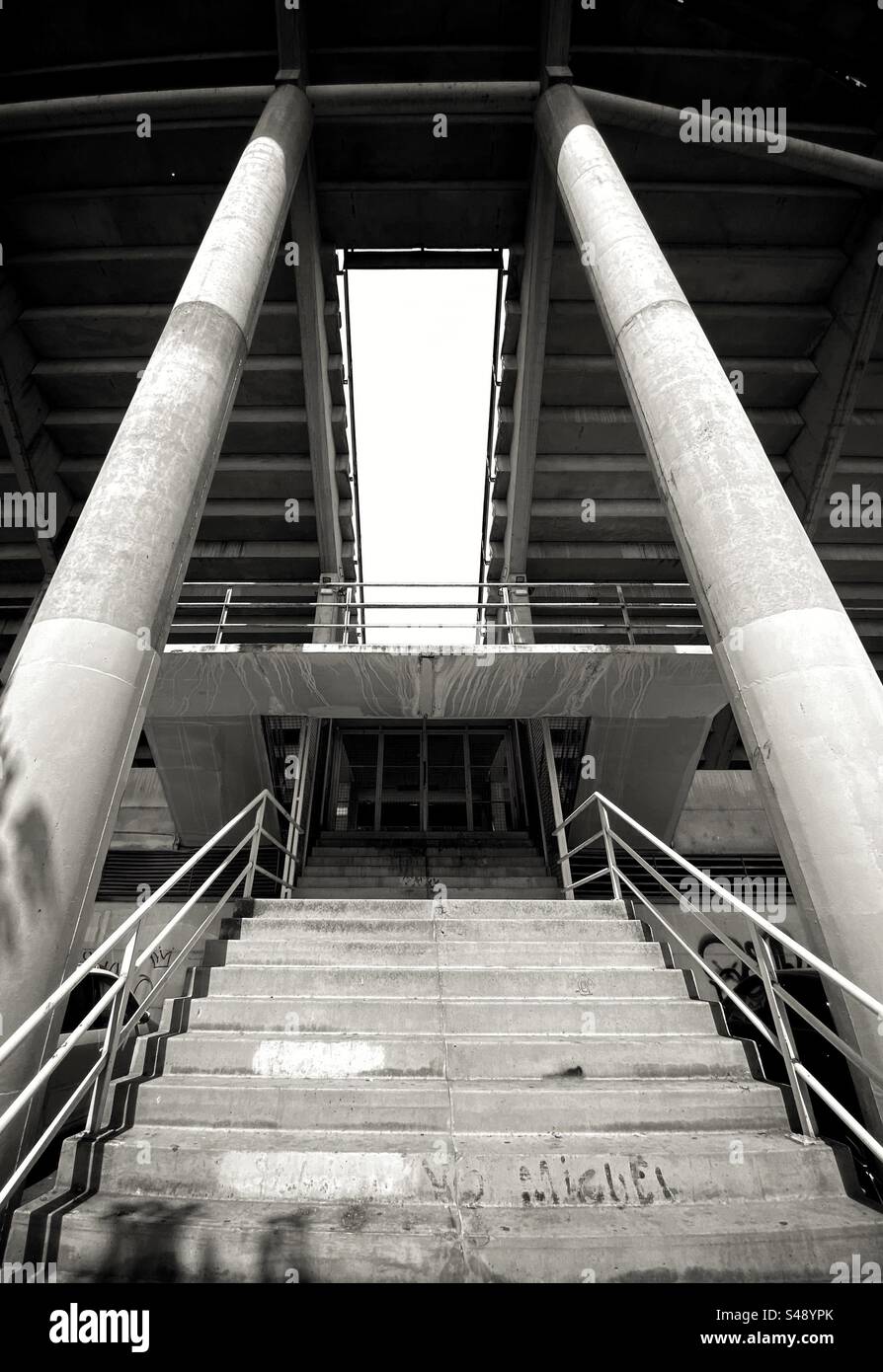 Stade de sport à Lleida, Catalogne, Espagne. Banque D'Images