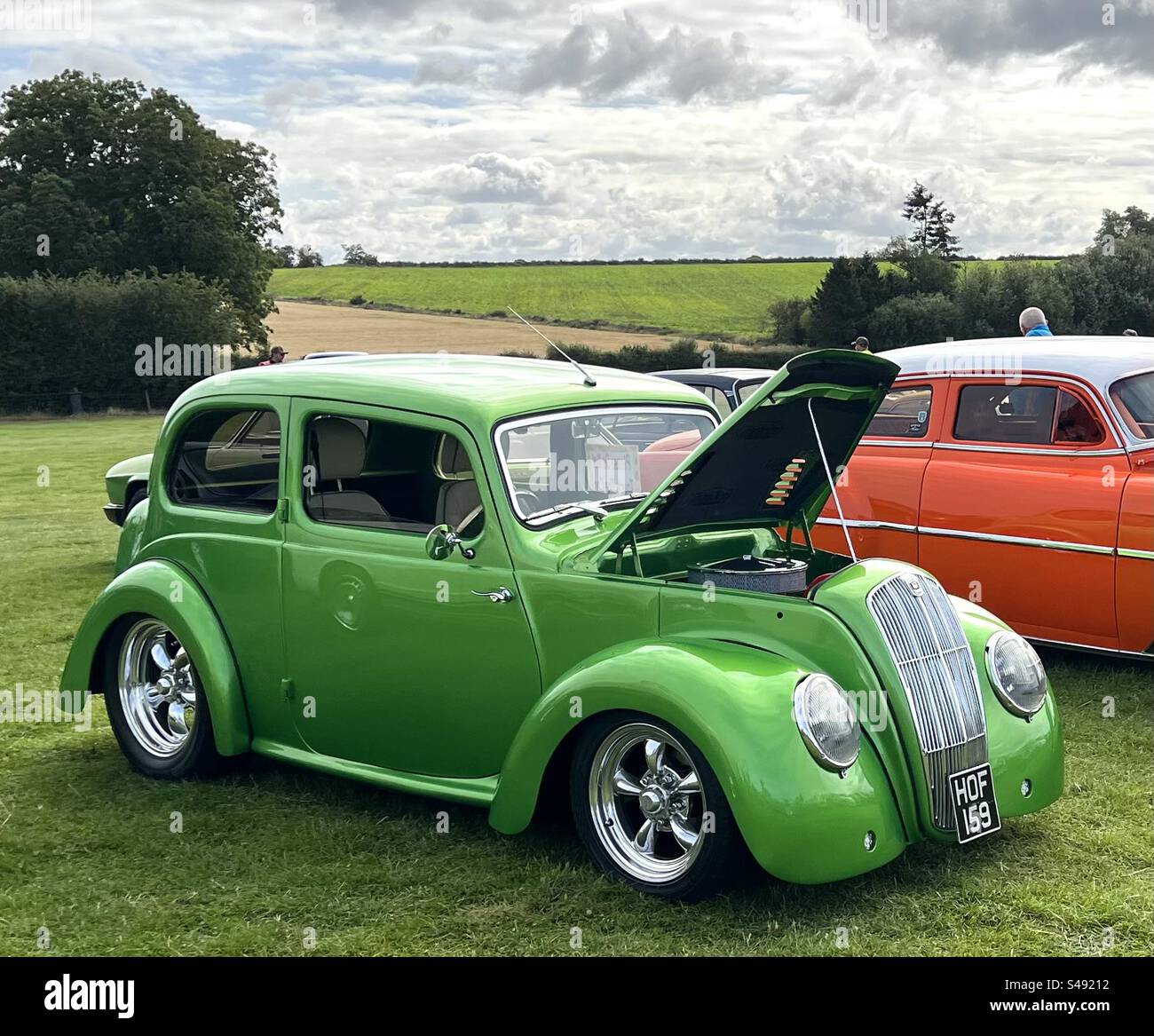 1947 Morris HotRod - Thurlaston Leicestershire Royaume-Uni Banque D'Images