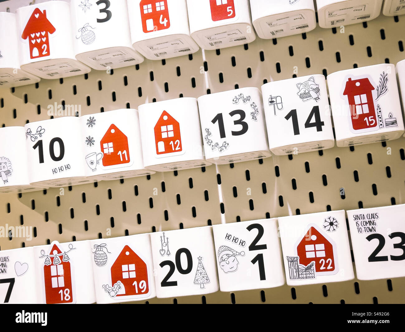 Calendrier de l'AVENT IKEA pots de Noël : Phillip Roberts - Image de stock capturée avec un smartphone