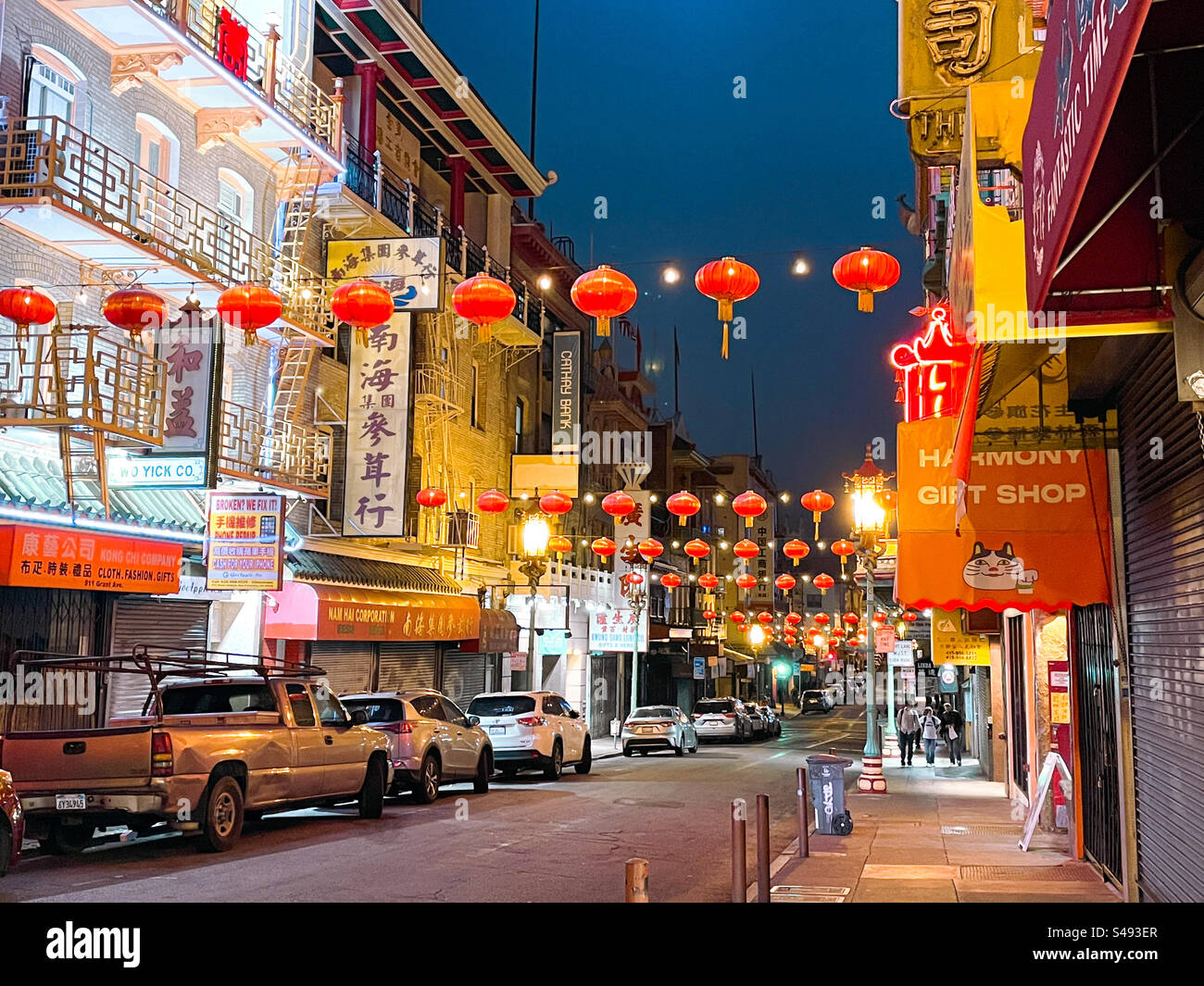 Chinatown, San Francisco, California, USA - Image de stock capturée avec un smartphone