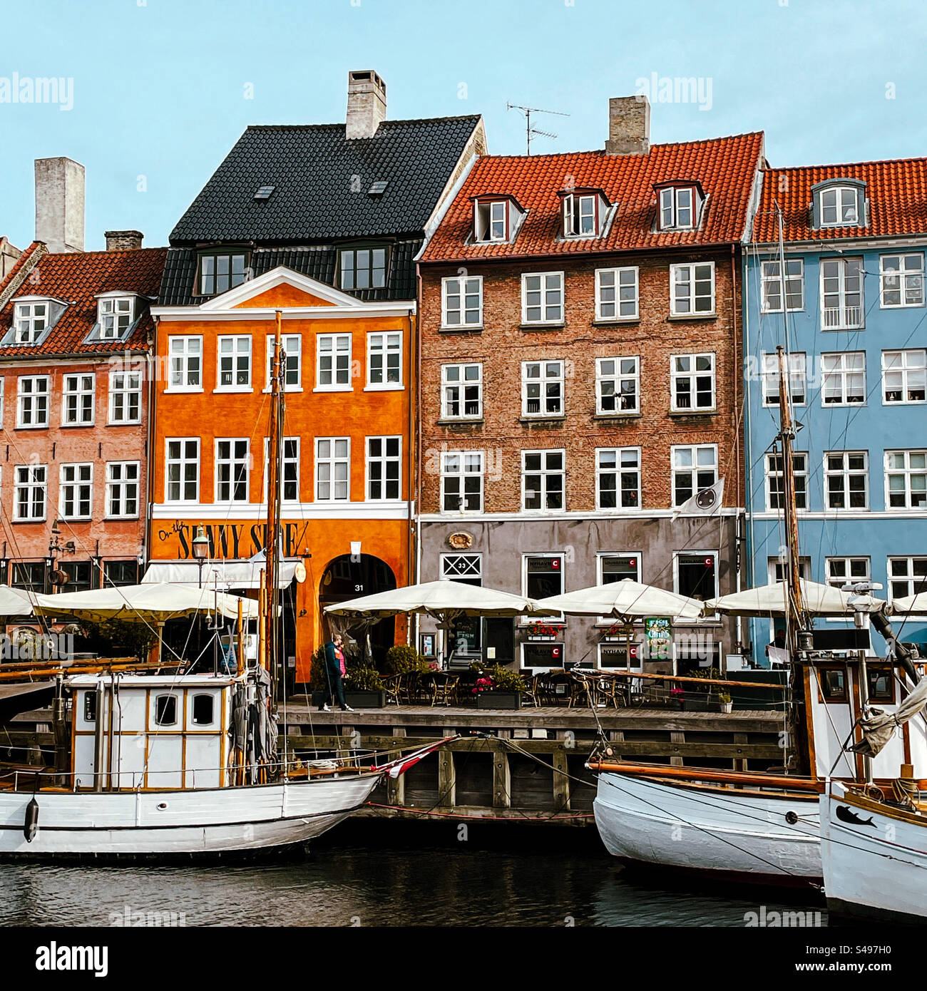 Nyhavn, Copenhague, Danemark - Image de stock capturée avec un smartphone