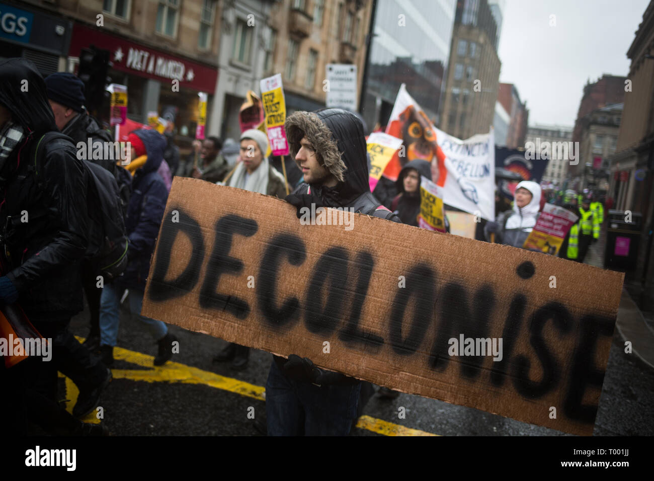 Glasgow, Ecosse, 16 mars 2019. L'anti-racisme rassemblement à George Square, à Glasgow, Écosse, 16 mars 2019. Photo par : Jeremy Sutton-Hibbert/Alamy Live News. Banque D'Images