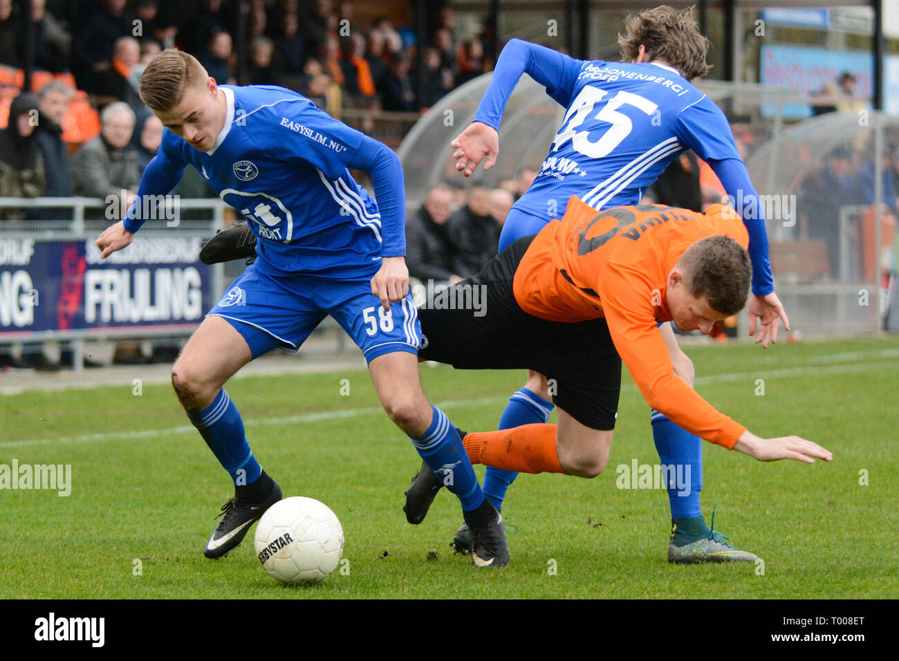 HARDENBERG, Sportpark de Rotonde, 16-03-2019, Tweede Divisie 2018-2019 la saison de football. Banque D'Images