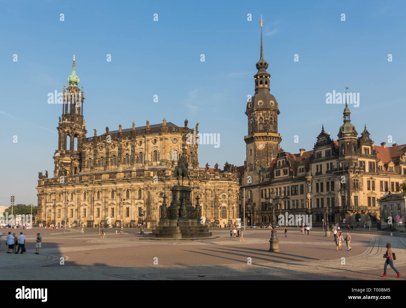 Dresde, Allemagne - l'une des villes le plus bombardé PENDANT LA SECONDE GUERRE MONDIALE, Dresde , a être reconstruit après 1945, et c'est maintenant un site du patrimoine mondial de l'Unesco Banque D'Images