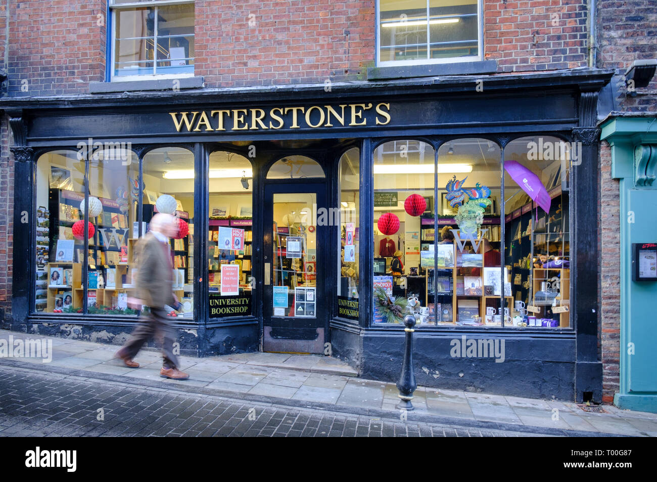 Waterstones Book Shop dans la ville de Durham Banque D'Images