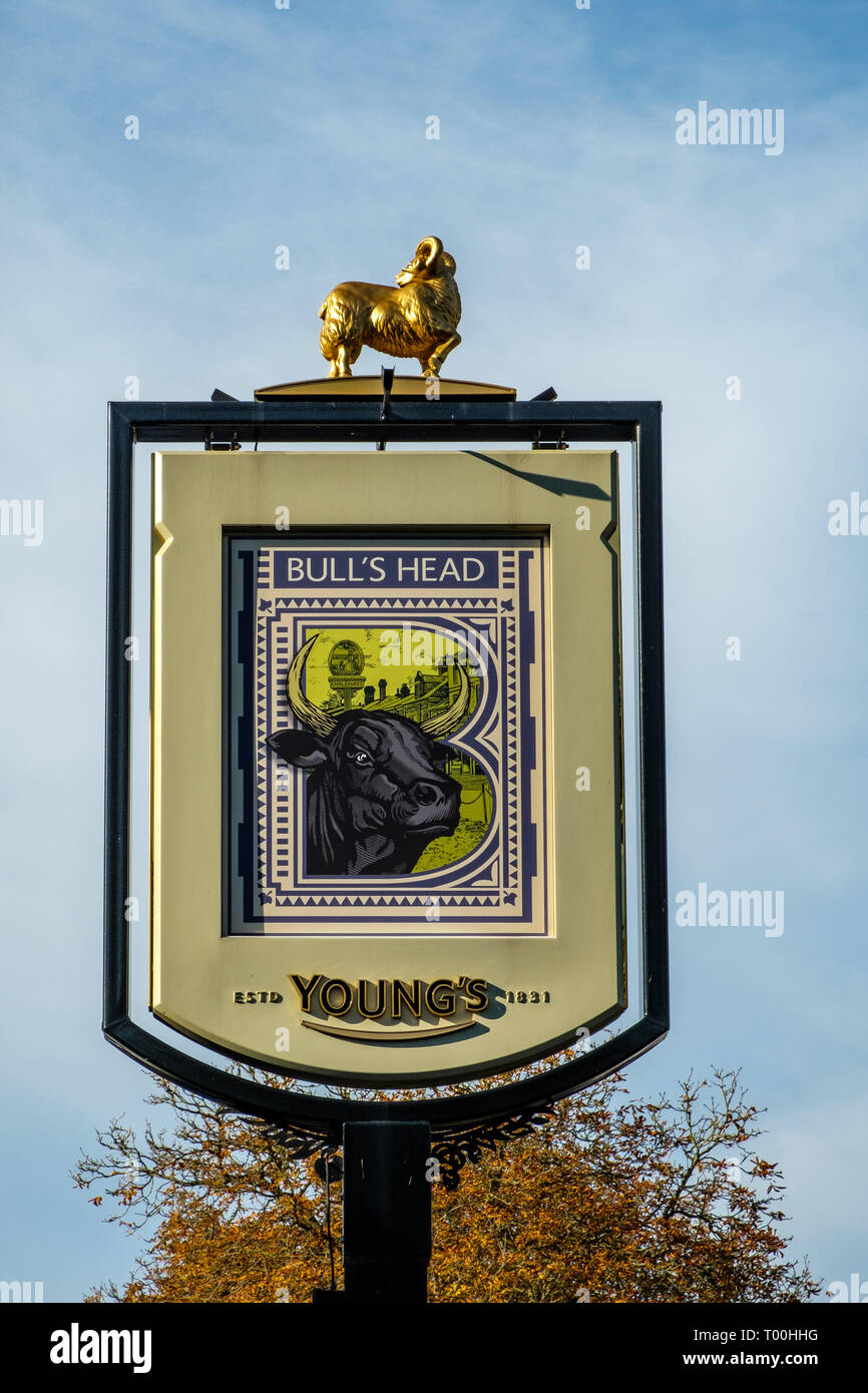 Les Bulls Head Public House, Royal Parade, Chislehurst, dans le Kent Banque D'Images