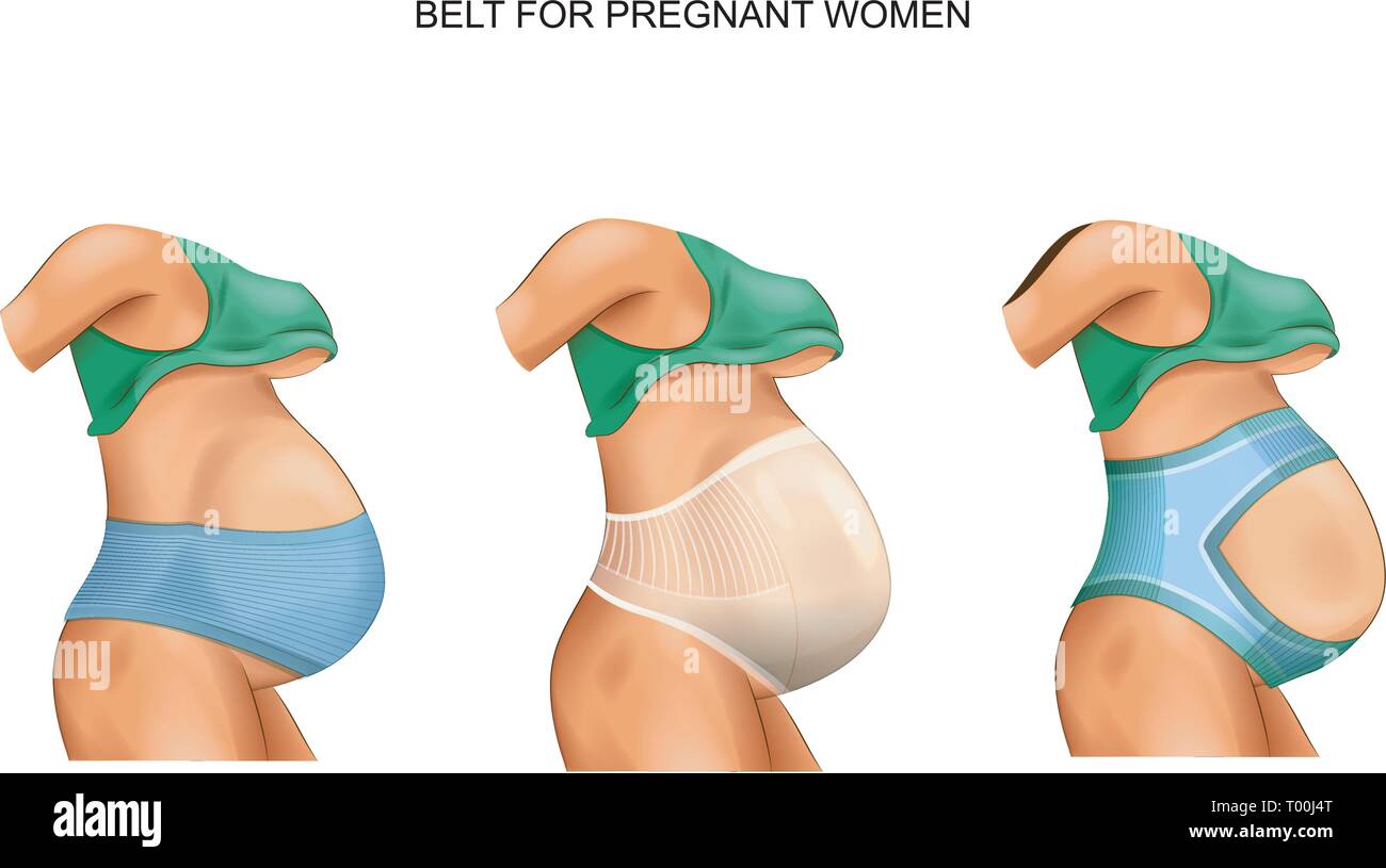 Vector illustration d'une ceinture pour les femmes enceintes Illustration de Vecteur