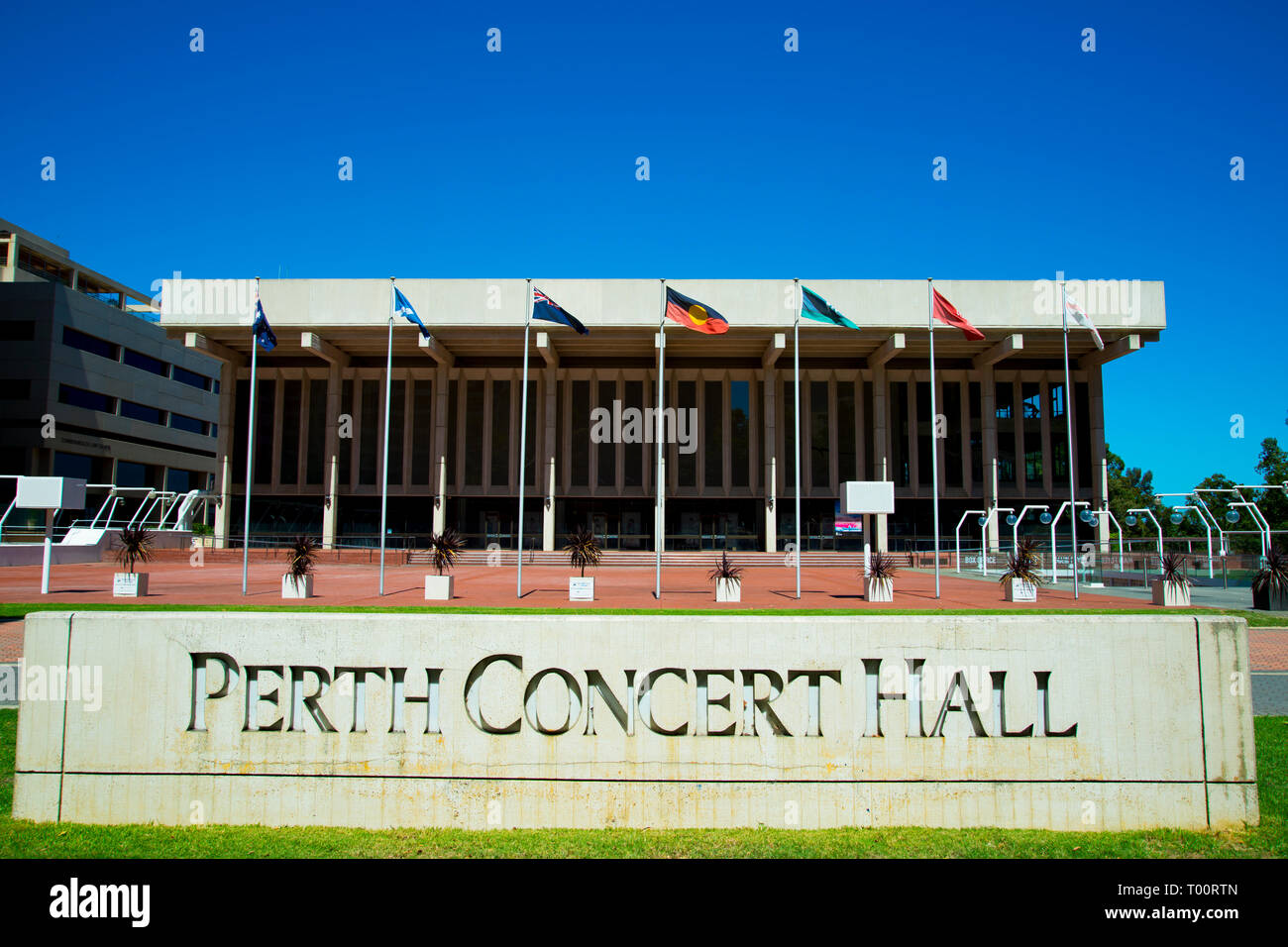 PERTH, AUSTRALIE - 14 mars 2019 : Perth Concert Hall organise des événements et est le principal lieu de la West Australian Symphony Orchestra Banque D'Images