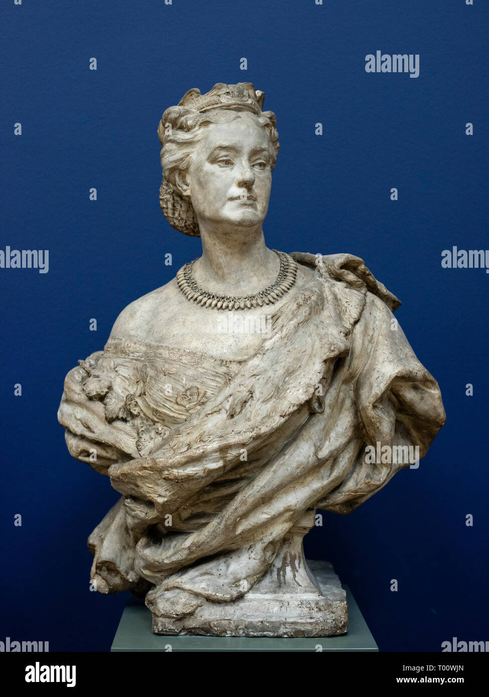 Copenhague. Le Danemark. Buste de la Princesse Mathilde Bonaparte (1820-1904), 1862, par Jean Baptiste Carpeaux (1827-1875). Ny Carlsberg Glyptotek. Banque D'Images