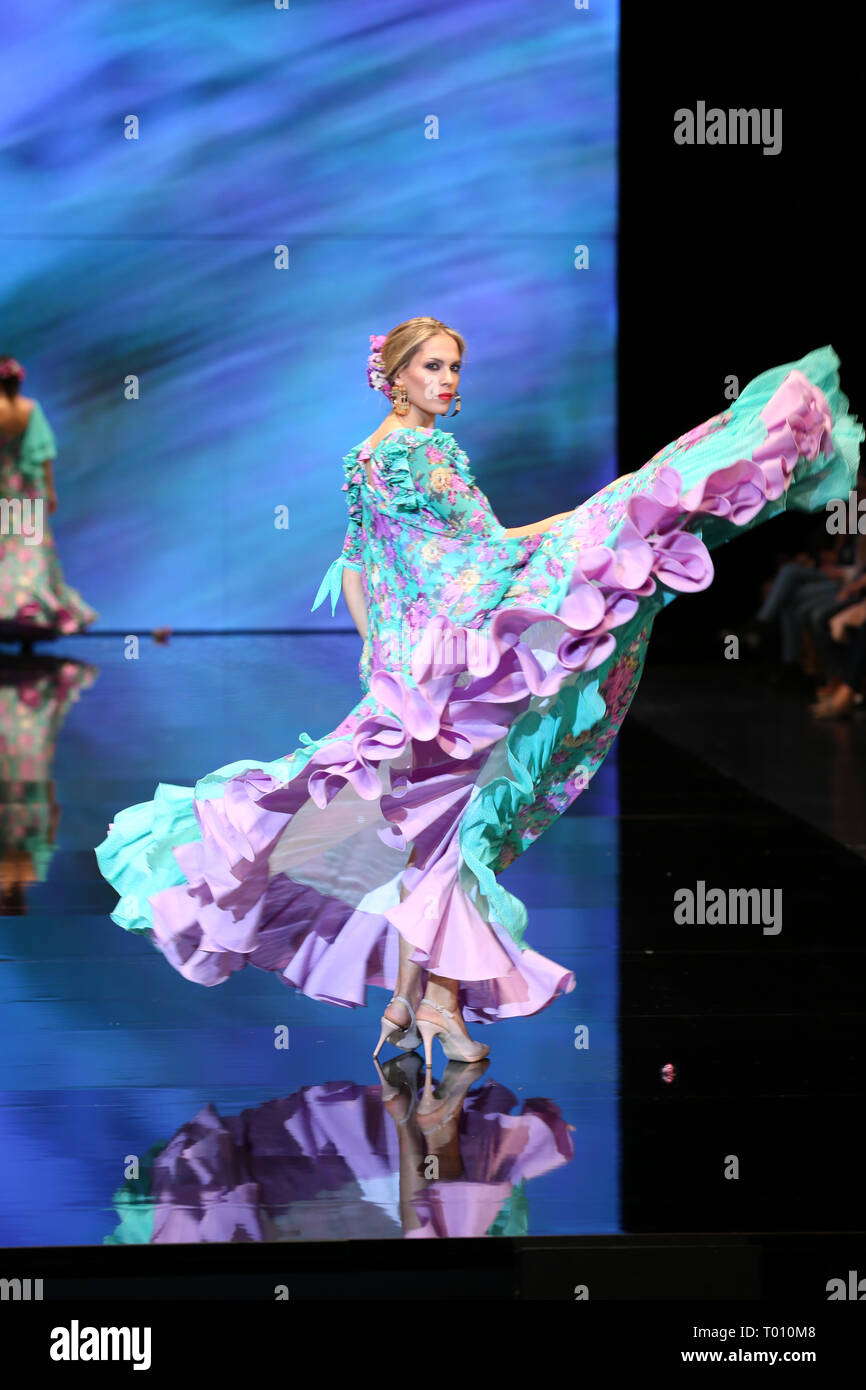 Sur le modèle catwalk Banque D'Images