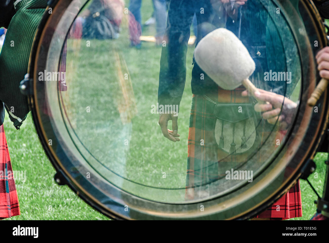 Pipes and Drums ou pipe band Banque D'Images