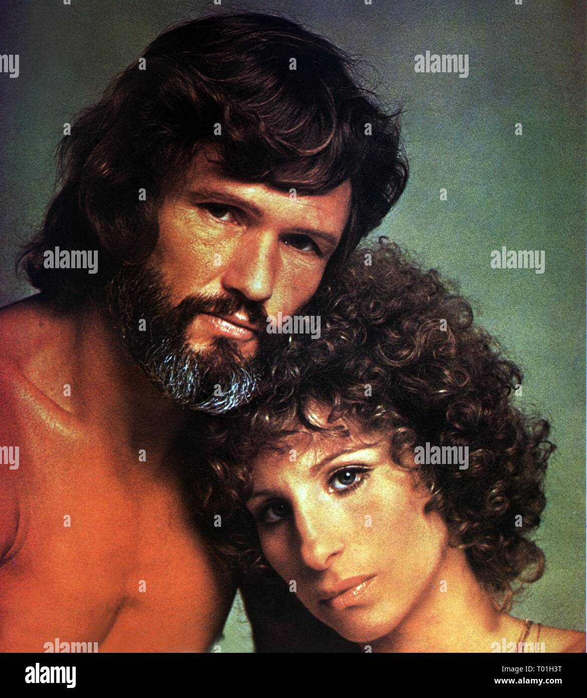 KRIS KRISTOFFERSON, Barbra Streisand, UNE ÉTOILE EST NÉE, 1976 Banque D'Images