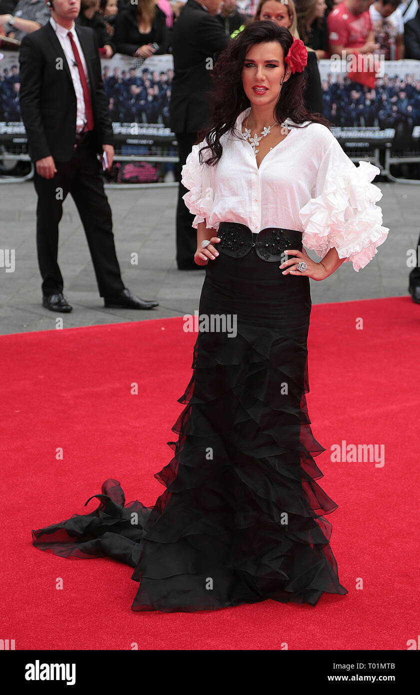 Août 04, 2014 - Londres, Angleterre, Royaume-Uni - l'usure 3 Première Mondiale, l'Odéon, Leicester Square Photo montre : Natalie Burn Banque D'Images