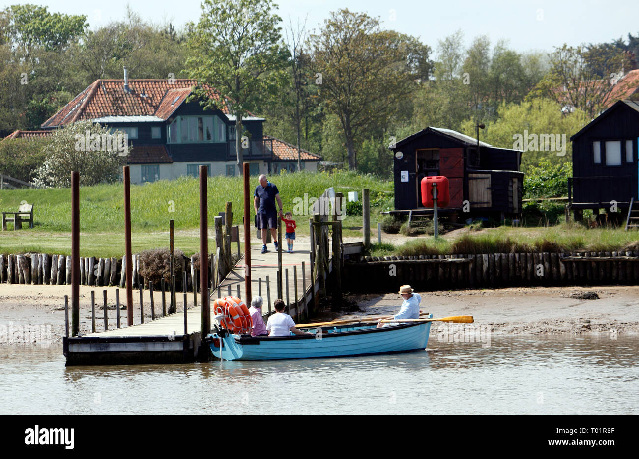 WALBERSWICK HISTORIQUE À SOUTHWOLD PART RAMÉ FERRY SUFFOLK Banque D'Images