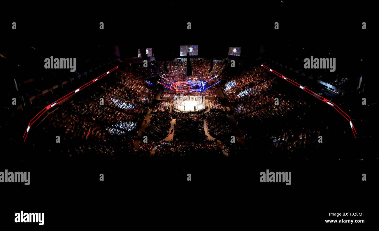 Une vue générale de l'UFC Fight Night 147 à l'O2 Arena, Londres. Banque D'Images