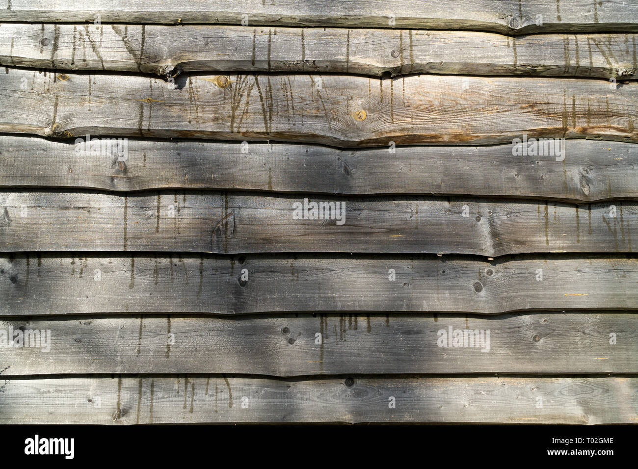 Clôture de l'horizontale matières old grey anciennes cartes. Wood texture background. Banque D'Images
