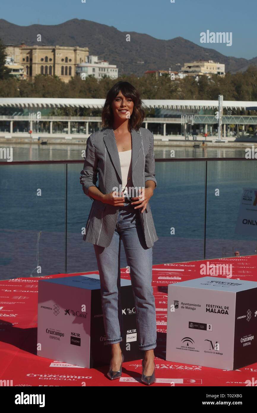 Malaga, Espagne. 16 mars 2019. Au cours de l'actrice Belen Cuesta photocall du film ' A pesar de todo ' au cours de la 22e édition du Festival de Cinéma de Malaga à Malaga Samedi 16 Mars, 2019. Appuyez sur Cordon Cordon Crédit : Presse/Alamy Live News Banque D'Images