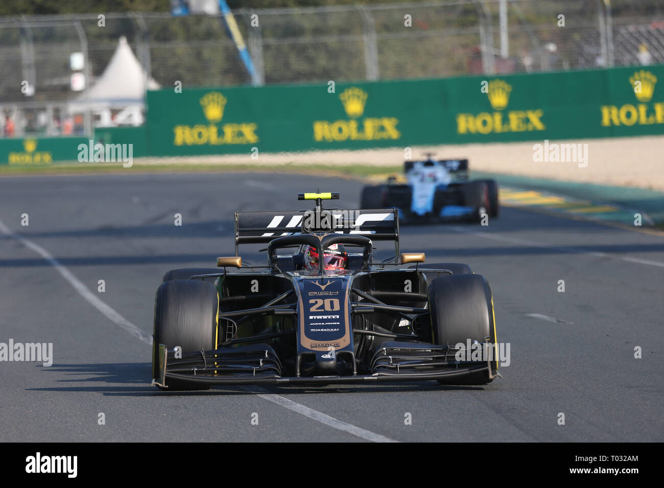 &# Xa9 ; Photo4 / LaPresse 17/03/2019 Melbourne, Australie Le Sport Grand Prix de Formule 1 l'Australie 2019 Dans le pic : Kevin Magnussen (DEN) Haas VF-19 F1 Team Banque D'Images