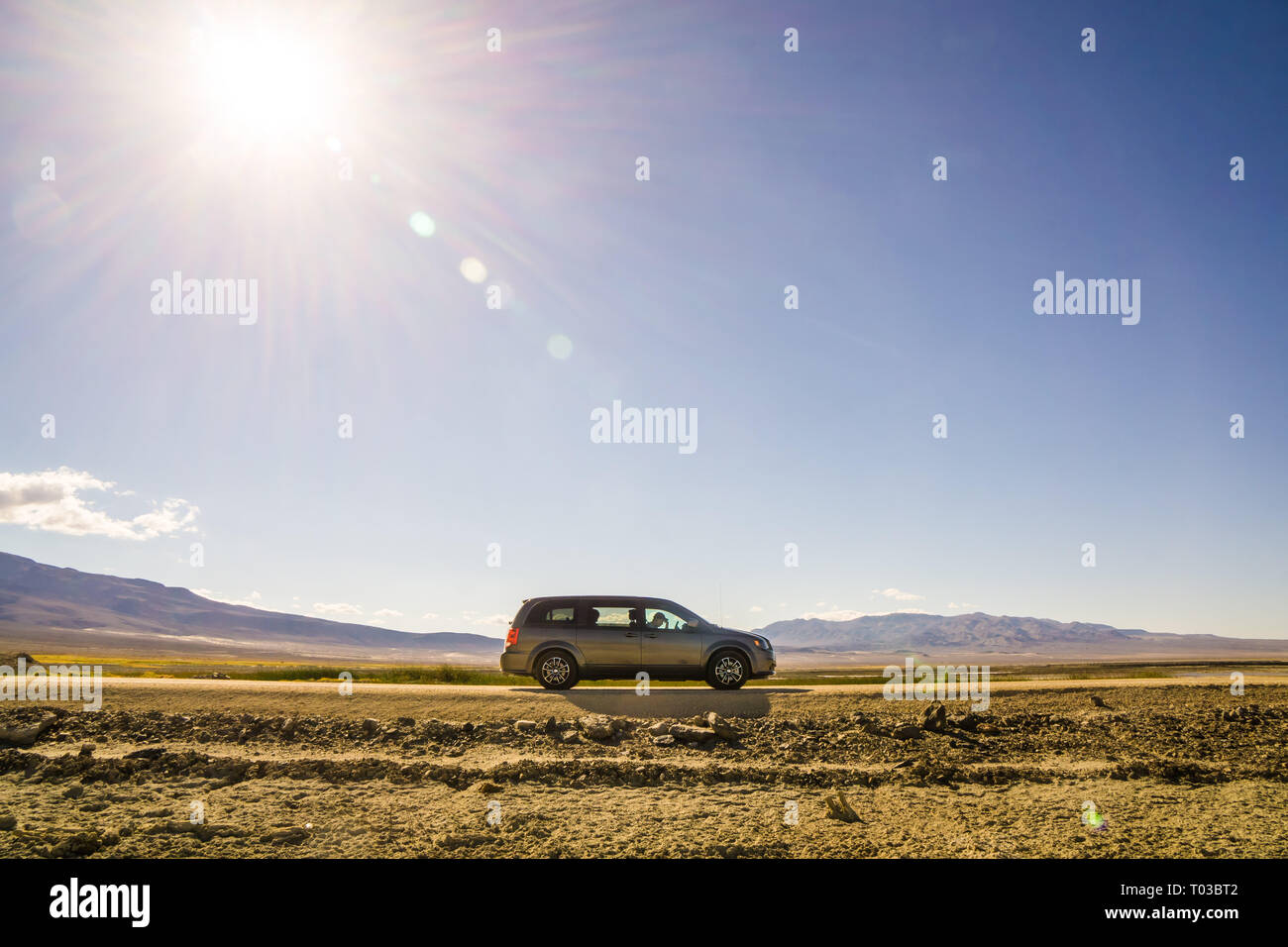 Un road-trip à travers l'Ouest des Etats-Unis. Cette image a été abattu près de la vallée de la mort. Banque D'Images