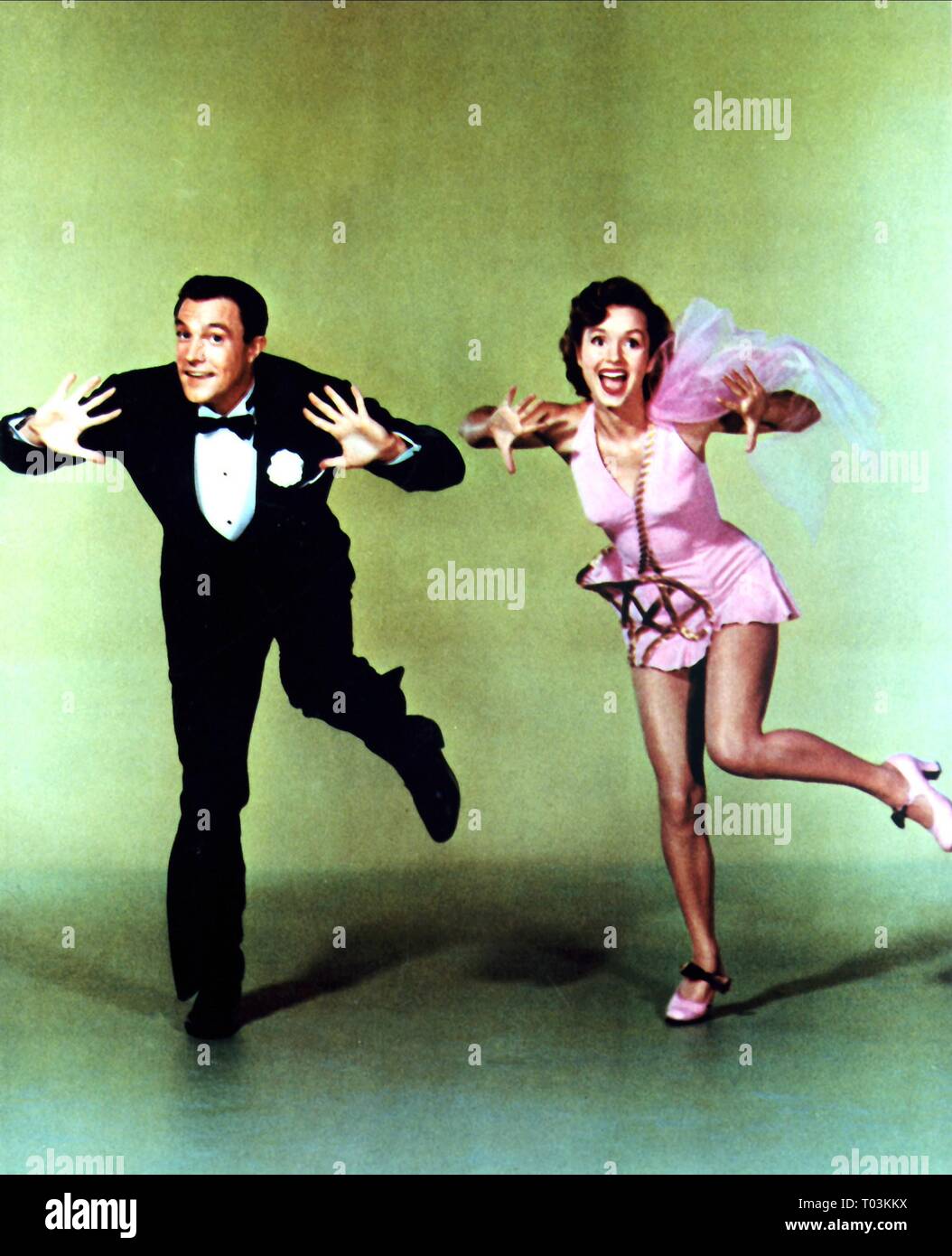 GENE Kelly, Debbie Reynolds, Singin' in the Rain, 1952 Banque D'Images
