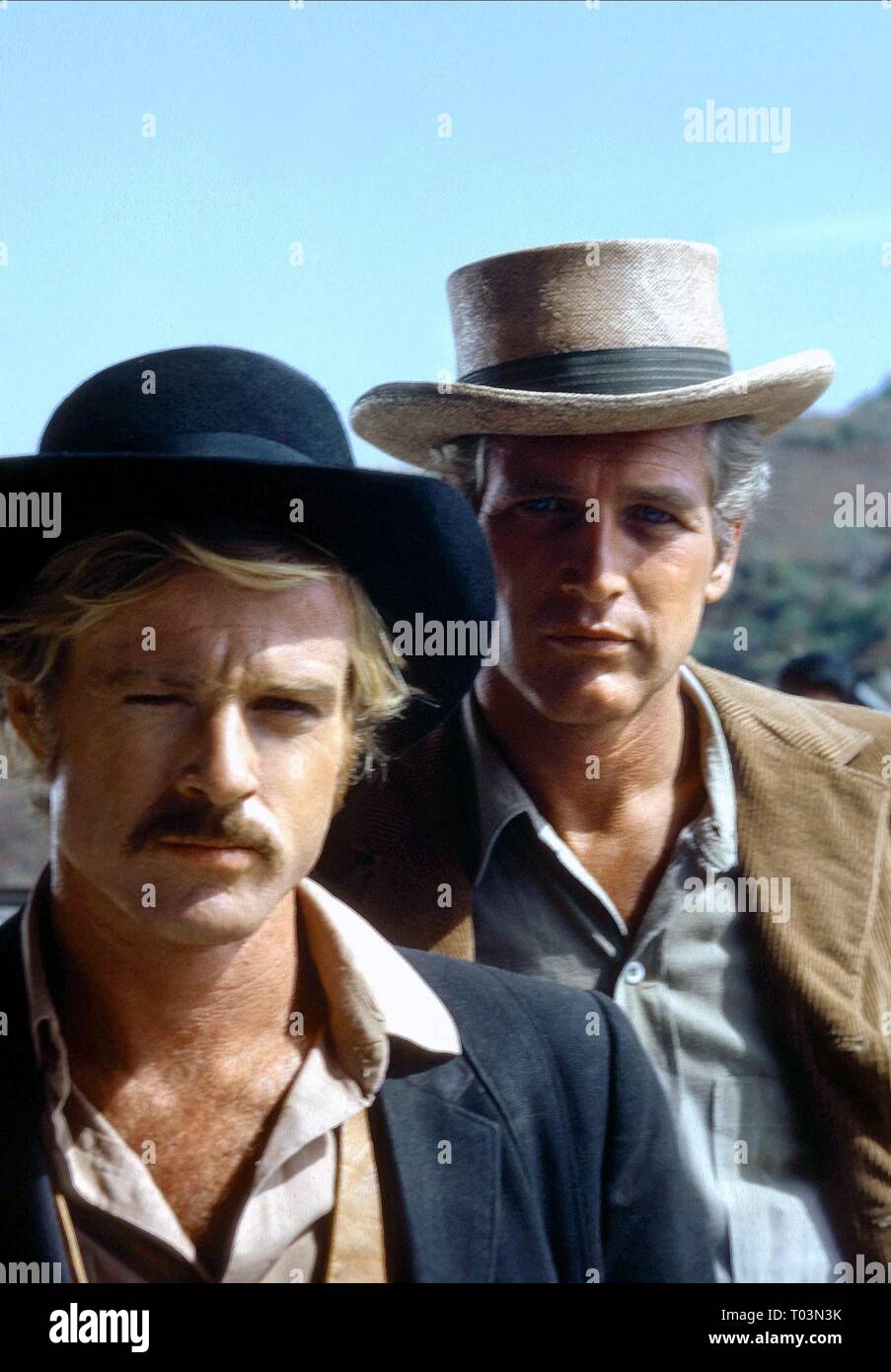 ROBERT REDFORD, Paul Newman, Butch Cassidy ET LE KID, 1969 Banque D'Images