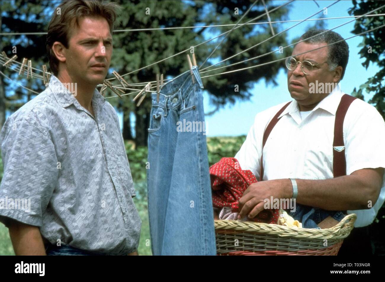 KEVIN COSTNER, James Earl Jones, Champ de rêves, 1989 Banque D'Images