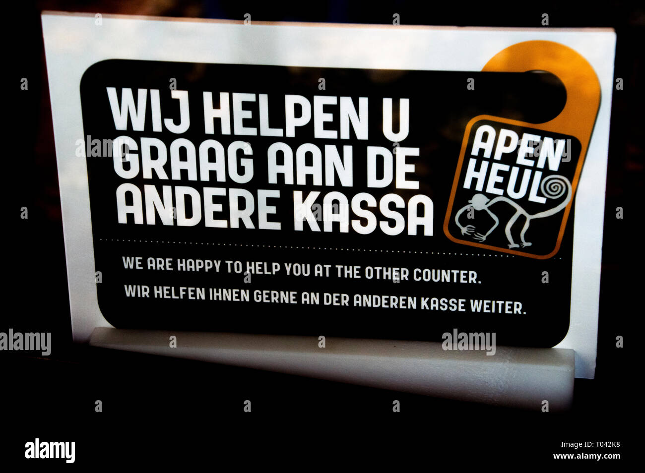 Le Billboard At Zoo Apenheul à Apeldoorn aux Pays-Bas 2018 Banque D'Images