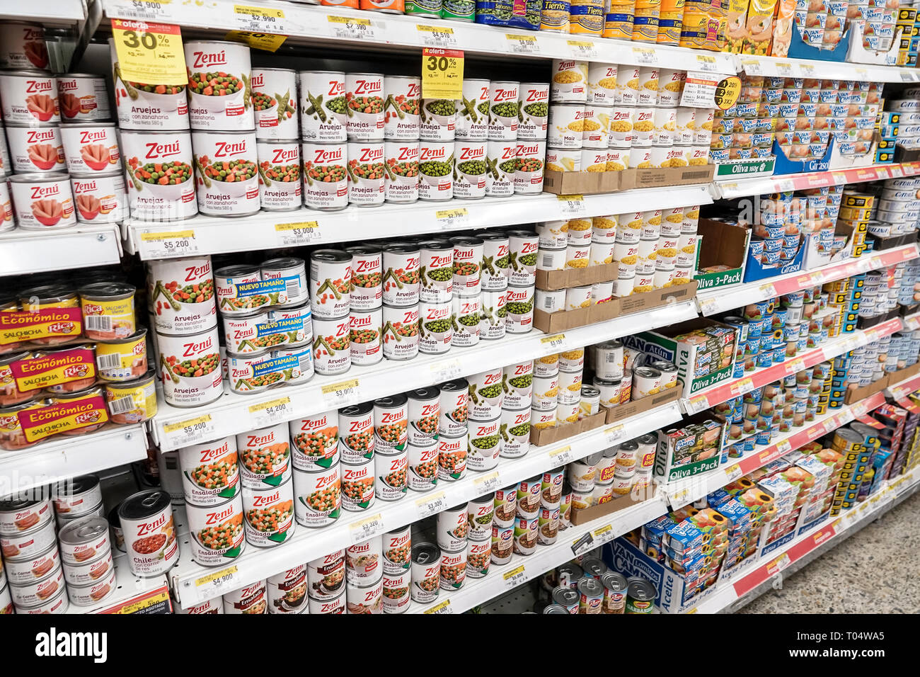 Cartagena Colombie,Centre,centre,la Matuna,Exito Mercado,intérieur,supermarché d'épicerie,afficher vente étagères alimentaires,produits d'emballage, Banque D'Images