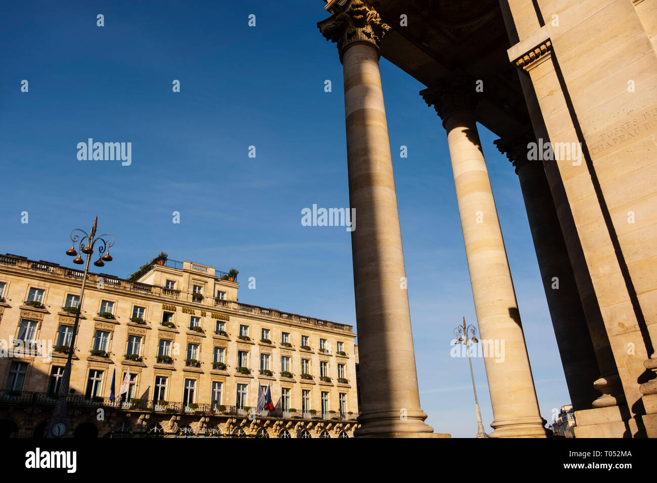 L'Opéra National et le Grand Hôtel de Bordeaux au centre historique, Bordeaux. Région Aquitaine, Département de la Gironde. France Europe Banque D'Images