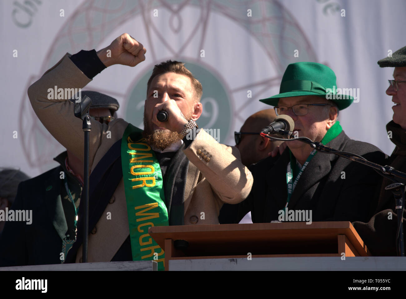 Conor McGregor St.Patrick Day Parade Chicago Banque D'Images