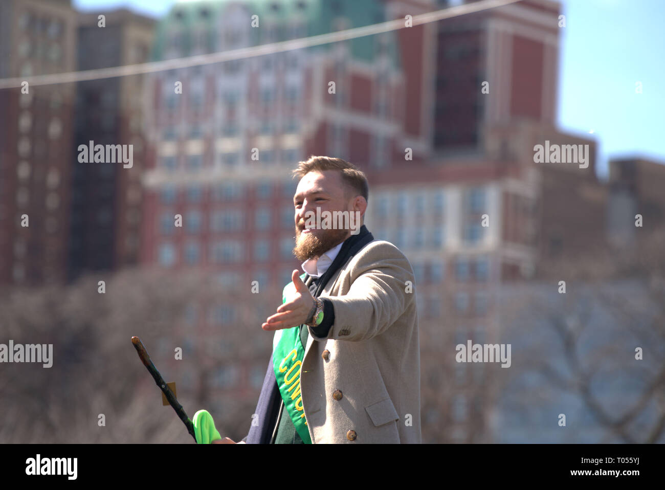 Conor McGregor St.Patrick Day Parade Chicago Banque D'Images